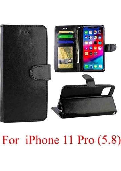 IPhone 11 Için Flip Case Pro Manyetik Kapatma Kickstand Pu Deri Kart (Yurt Dışından)