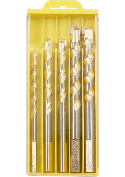 5 Adet Üç Köşeli Saplı Alaşım Matkap Uçları 6-12MM Bıçak Çapı (Yurt Dışından)