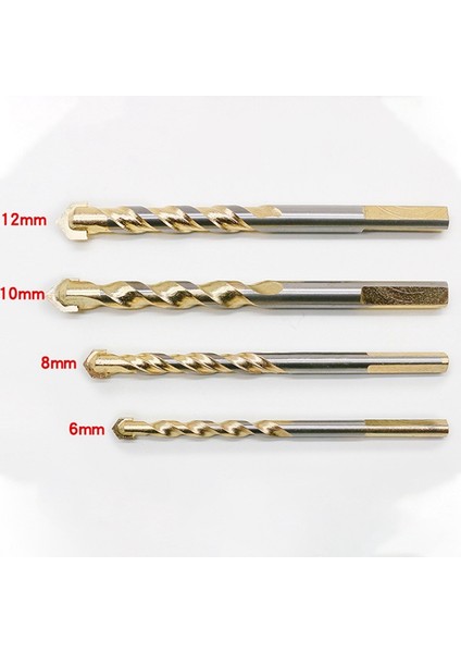 5 Adet Üç Köşeli Saplı Alaşım Matkap Uçları 6-12MM Bıçak Çapı (Yurt Dışından)