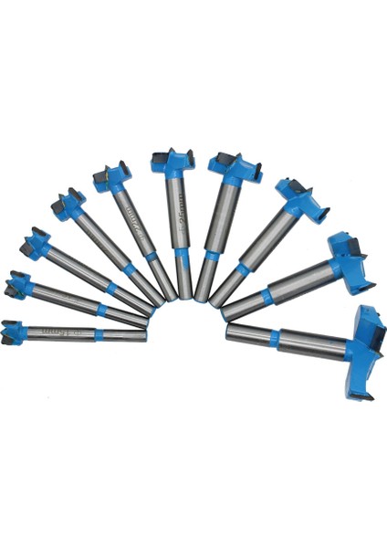 10 Adet 15-50MM Forstner Bit Burgu Matkap Uçları Seti Ağaç Işleme Delik Testere (Yurt Dışından)