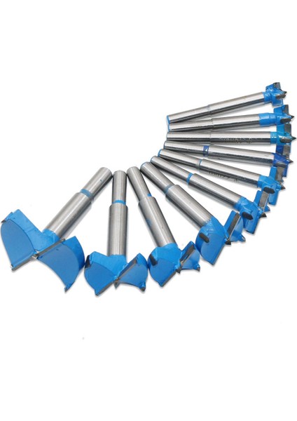 10 Adet 15-50MM Forstner Bit Burgu Matkap Uçları Seti Ağaç Işleme Delik Testere (Yurt Dışından)