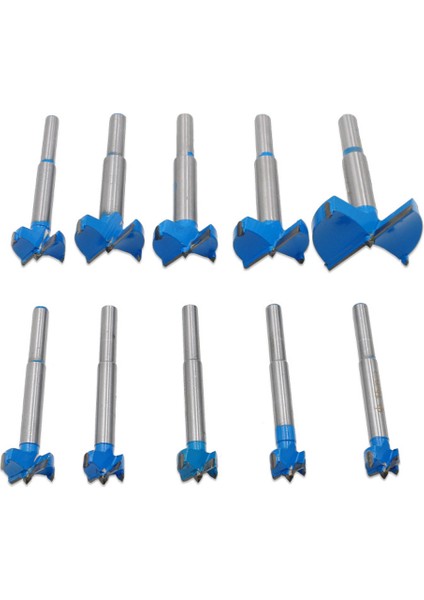 10 Adet 15-50MM Forstner Bit Burgu Matkap Uçları Seti Ağaç Işleme Delik Testere (Yurt Dışından)