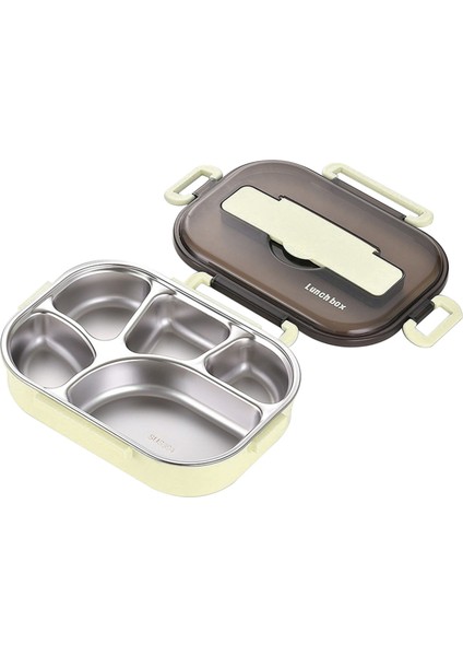 Öğrenci Termal Yetişkin Öğle Yemeği Kapları Çocuklar Için Bento Kutusu Sızdırmaz 1300ML (Yeşil) (Yurt Dışından)