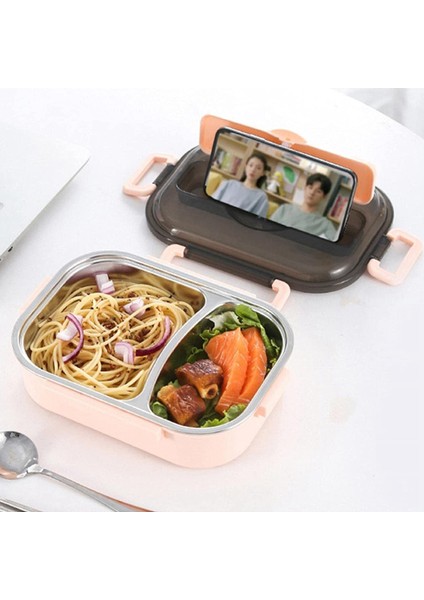 Öğrenci Termal Yetişkin Öğle Yemeği Kapları Çocuklar Için Bento Kutusu Sızdırmaz 1300ML (Yeşil) (Yurt Dışından)