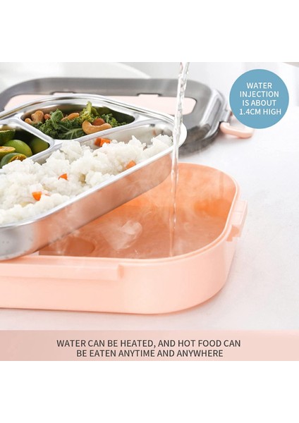 Öğrenci Termal Yetişkin Öğle Yemeği Kapları Çocuklar Için Bento Kutusu Sızdırmaz 1300ML (Yeşil) (Yurt Dışından)