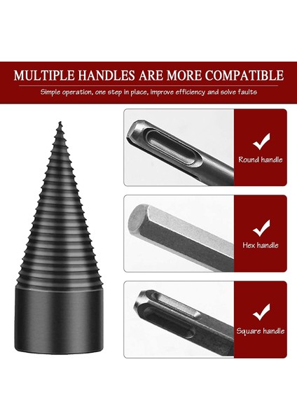 5in1 Yakacak Odun Kütük Ayırıcı Matkap Uçları El Matkabı Için 42MM Matkap Uçları (Yurt Dışından)