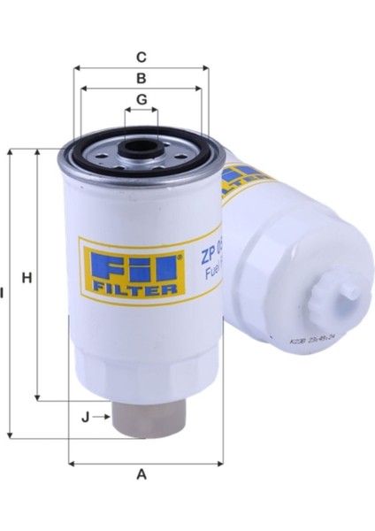 Fil Filtre ZP05AF / Zp 05 Af Iveco / New Holland / Fıat Yakıt Filtresi