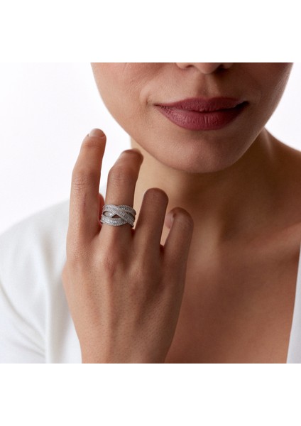 14 Ayar Altın Baget Taşlı Kadın Yüzük modelleri