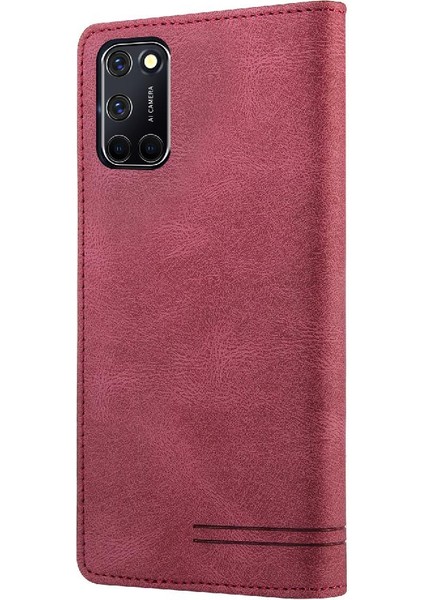 Oppo OPPO/A72/A92 Premium Deri Premium Deri Iki Kart Yuvası Için Kılıf (Yurt Dışından) indirimleri
