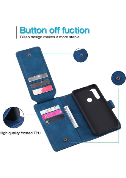 Xiaomi Redmi Not 8 Kart Tutucu Için Kickstand Cüzdan Çevir Folio Pu (Yurt Dışından)