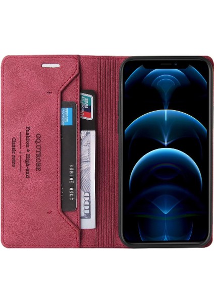 IPhone 11 Için Kılıf Pro Iki Kart Yuvaları Premium Deri Premium Deri (Yurt Dışından)