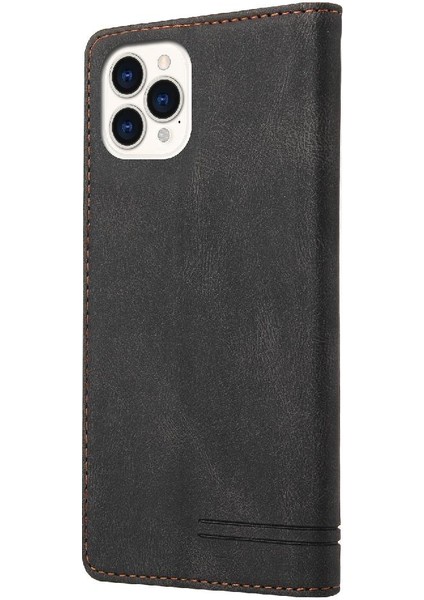 IPhone 13 Için Kılıf Pro Max Premium Deri Premium Deri Kickstand (Yurt Dışından)