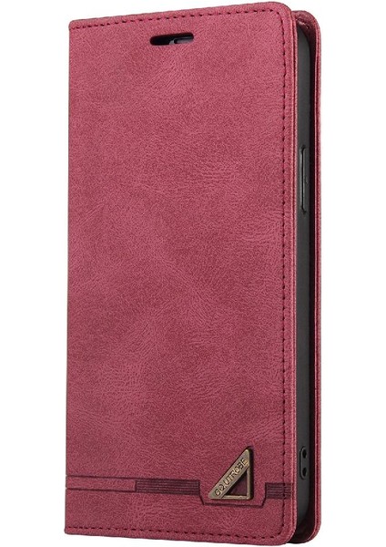 IPhone 15 Için Kılıf Pro Max Kickstand Iki Kart Yuvaları Premium Deri (Yurt Dışından)
