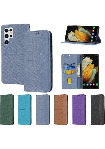 Samsung Galaxy S22 Ultra El Cüzdan Kredi Kartı Tutucu Flip Book Için Kılıf (Yurt Dışından) indirimleri
