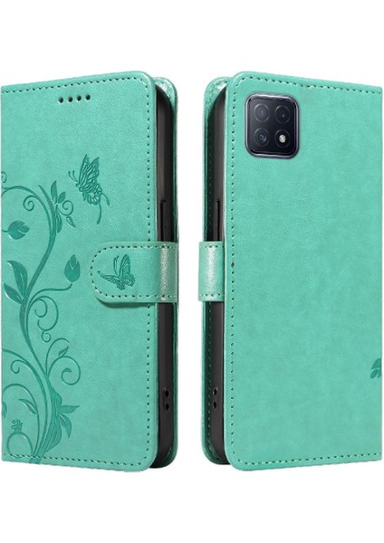 Oppo A92S/RENO4 Z ile Yüksek Kaliteli Deri Cüzdan Telefon Kılıfı (Yurt Dışından)
