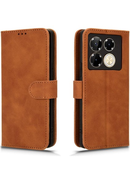 Tecno Not 40 Pro 5g Deri Folio Flip Case Kart Ekleme Için Kılıf (Yurt Dışından)