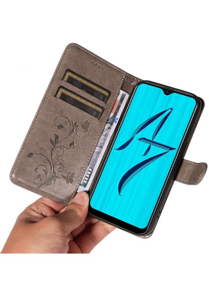 Oppo A7/A5S El Kayışı ve Kart Yuvası ile Yüksek Kaliteli Deri Kılıf (Yurt Dışından) indirimleri