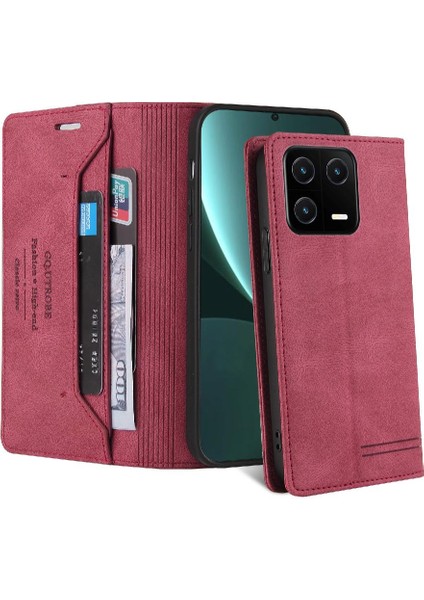 Xıaomı Redmi Için Kılıf 13 Premium Deri Premium Deri Iki Kart Yuvaları (Yurt Dışından)