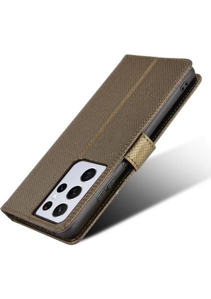 Samsung Galaxy S21 Ultra Kickstand Kart Tutucu Kapak Manyetik (Yurt Dışından) fırsatları