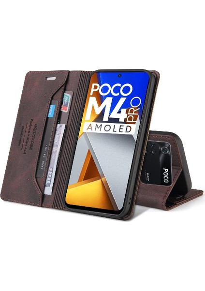 Mellow Shop Xiaomi Poco X4PRO 5g Premium Deri Iki Kart Yuvaları Kickstand (Yurt Dışından)