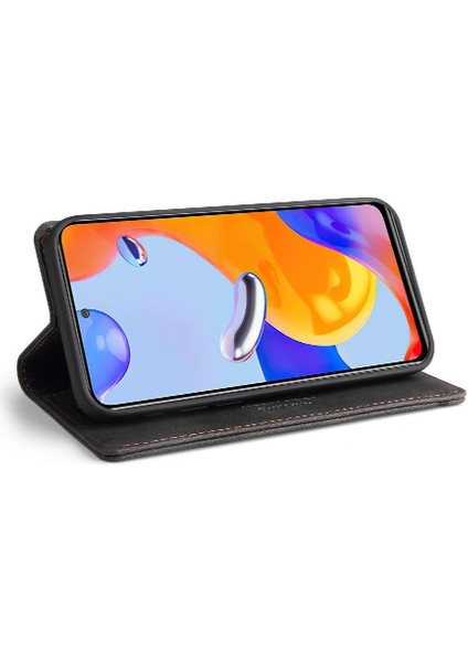 Uyumlu Redmi Not 11 Pro 4g Cüzdan Kılıf Kickstand Premium Deri (Yurt Dışından)