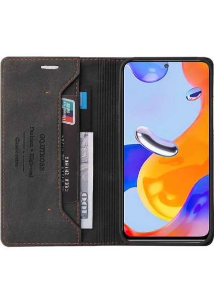 Uyumlu Redmi Not 11 Pro 4g Cüzdan Kılıf Kickstand Premium Deri (Yurt Dışından)