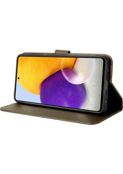 Samsung Galaxy A72 4g Için Kılıf Kapak Manyetik Cüzdan Kickstand Kart Tutucu (Yurt Dışından) modelleri