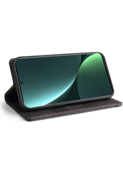 Xiaomi 13 Için Kılıf Iki Kart Yuvaları Premium Deri Premium Deri (Yurt Dışından)