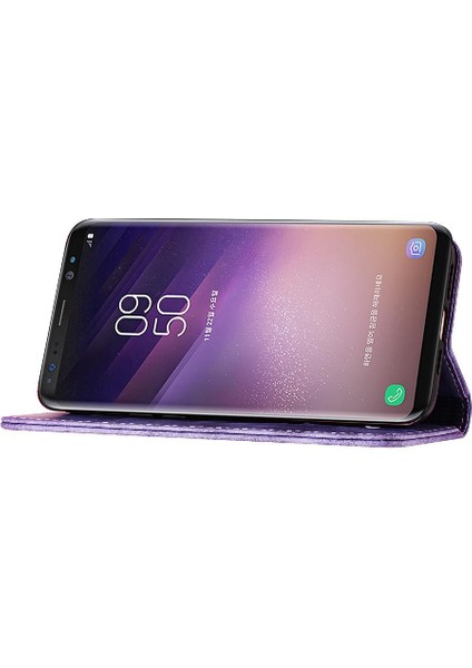 Samsung Galaxy S8 Için Kılıf Cüzdan Kılıf Tutucu Kapak Çevirin Folio Kart (Yurt Dışından)