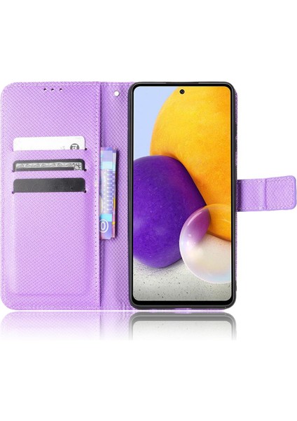 Samsung Galaxy A72 4g Için Kılıf Kapak Manyetik Cüzdan Kickstand Kart Tutucu (Yurt Dışından) modelleri