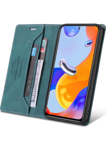 Uyumlu Redmi Not 11 Pro 4g Cüzdan Kılıf Kickstand Premium Deri (Yurt Dışından)