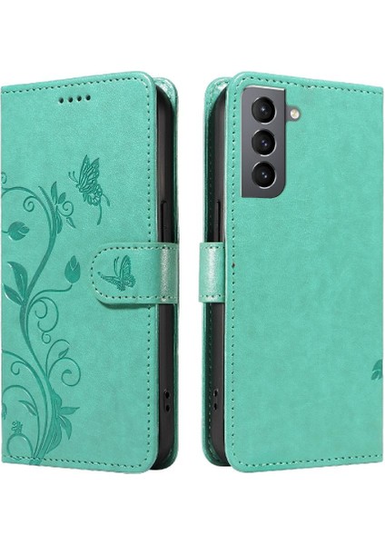 Samsung Galaxy S21 Artı ve Kart Yuvası Cüzdan Telefon Kılıfı Kabartmalı (Yurt Dışından)