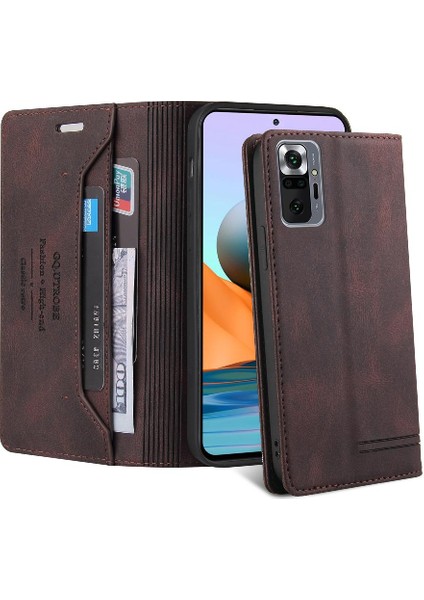 Xiaomi Redmi NOTE10 Pro Kickstand Premium Deri Premium Iki Için Kılıf (Yurt Dışından) indirimleri