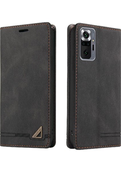 Xiaomi Redmi NOTE10 Pro Kickstand Premium Deri Premium Iki Için Kılıf (Yurt Dışından)