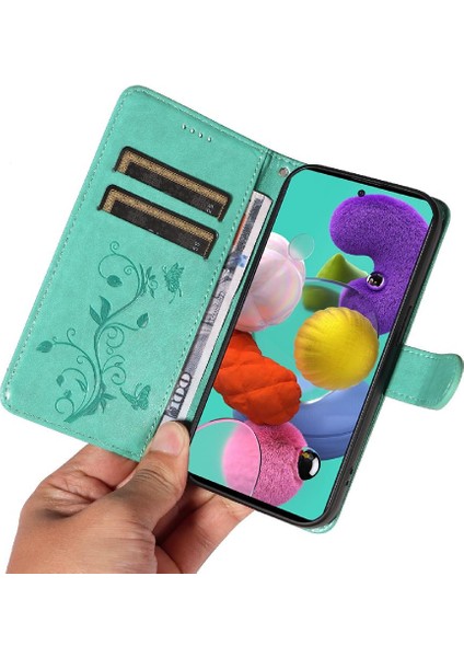 Samsung Galaxy A51 4g Için Kılıf ve Kart Yuvası Cüzdan Telefon Kılıfı Kabartmalı (Yurt Dışından) indirimleri