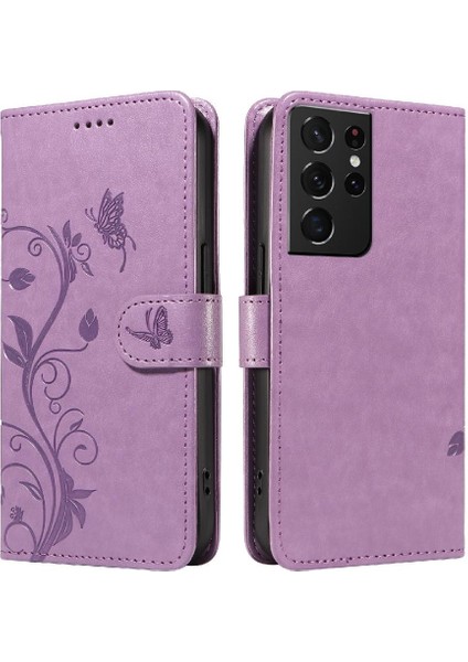 Samsung Galaxy S21 Ultra Cüzdan Telefon Kılıfı ve Kart Yuvası ile (Yurt Dışından)