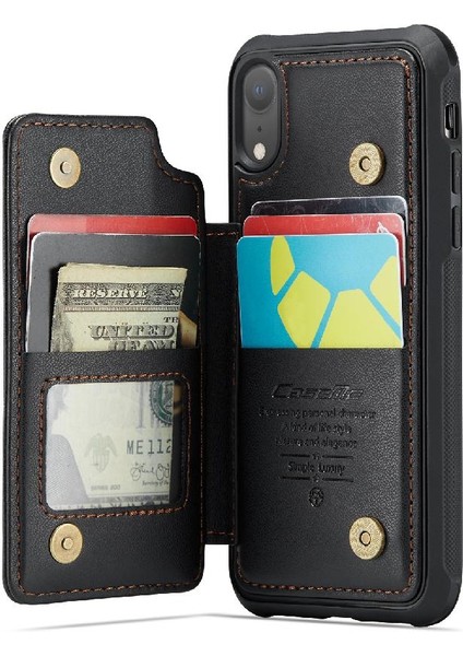 IPhone Xr Kickstand Rfıd Engelleme Pu Deri Kart Için Caseme Cüzdan Kılıf (Yurt Dışından) modelleri