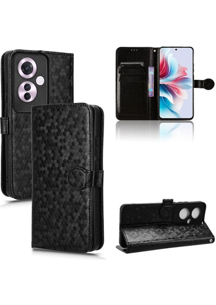 Oppo RENO11 F 5g Manyetik Toka Için Kılıf Geometrik Desen Deri Cüzdan (Yurt Dışından) indirimleri