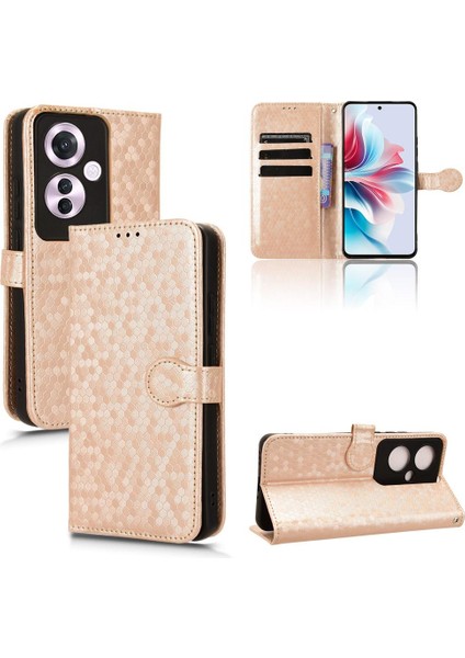 Oppo RENO11 F 5g Manyetik Toka Için Kılıf Geometrik Desen Deri Cüzdan (Yurt Dışından) indirimleri
