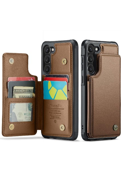 Samsung Galaxy S23 Artı Rfıd Engelleme Kickstand Pu Için Caseme Cüzdan Kılıf (Yurt Dışından)