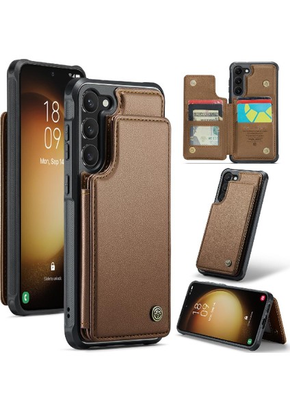 Samsung Galaxy S23 Artı Rfıd Engelleme Kickstand Pu Için Caseme Cüzdan Kılıf (Yurt Dışından)