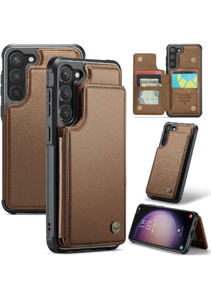 Samsung Galaxy S23 Için Caseme Cüzdan Durumda Pu Deri Ince Darbeye Vaka (Yurt Dışından)