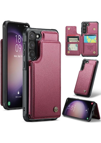 Samsung Galaxy S23 Için Caseme Cüzdan Durumda Pu Deri Ince Darbeye Vaka (Yurt Dışından) modelleri