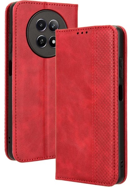 Realme 12 5g Pu Deri Manyetik Kapatma Cüzdan Için Kılıf (Yurt Dışından)