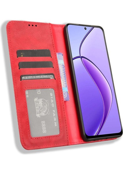 Realme 12 5g Pu Deri Manyetik Kapatma Cüzdan Için Kılıf (Yurt Dışından) modelleri