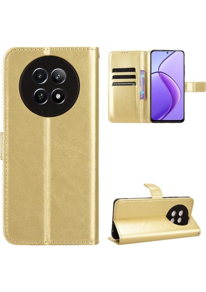 Realme 12X 5g Manyetik Kart Tutucu Cüzdan Flip Kapak Için Kılıf (Yurt Dışından)