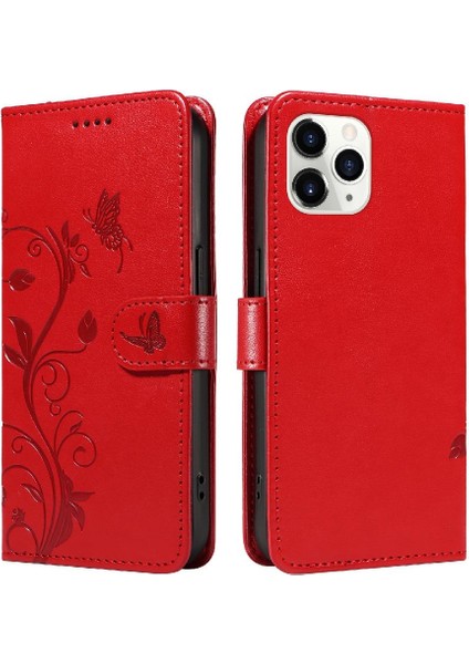 IPhone 11 Pro Max Cüzdan Telefon Kılıfı ve El ile Kart Yuvası (Yurt Dışından)