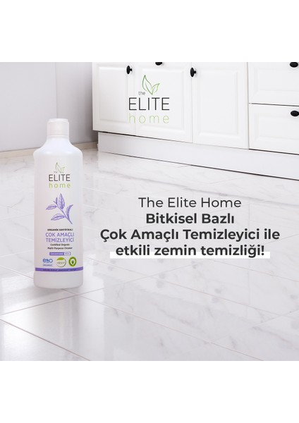 The Elite Home Organik Sertifikalı Çok Amaçlı Genel Temizleyici 750 ml, portakal