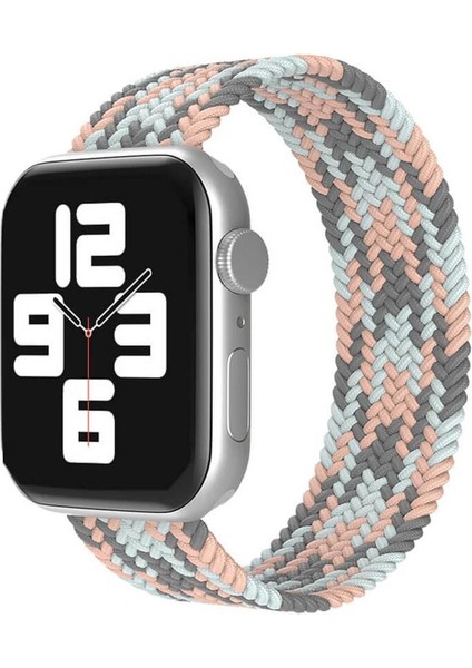 Apple Watch Solo Loop Esnek Örgü Kordon 1 2 3 4 5 6 7 8 Se Ultra S (Small) Beden 38 40 41MM