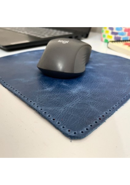 Hakiki Deri Mausepad, 20*20CM Crazy Gerçek Deri Mouse Pad, 1 Adet Oyuncu Gamepad